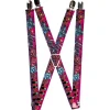 Suspenders - 1.0" - Love Love Pink