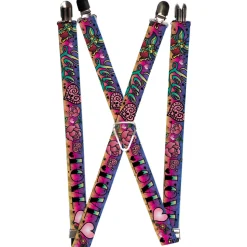 Suspenders - 1.0" - Love Love Purple
