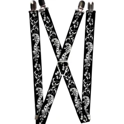 Suspenders - 1.0" - Lucky Black/White