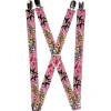 Suspenders - 1.0" - Lucky Pink