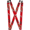 Suspenders - 1.0" - Lucky Red