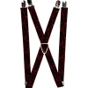 Suspenders - 1.0" - Marble Black/Red