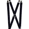 Suspenders - 1.0" - Marble Black/Purple