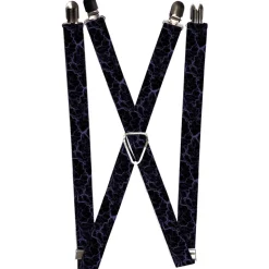 Suspenders - 1.0" - Marble Black/Purple