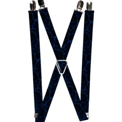 Suspenders - 1.0" - Marble Black/Blue