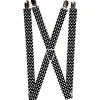Suspenders - 1.0" - Micro Polka Dots2 Black/White