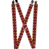 Suspenders - 1.0" - Mini Navajo Purple/Yellow/Pink/Green