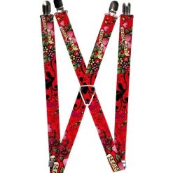 Suspenders - 1.0" - Mom & Dad Red