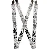 Suspenders - 1.0" - Mom & Dad Black/White
