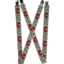 Suspenders - 1.0" - Mouth Zebra