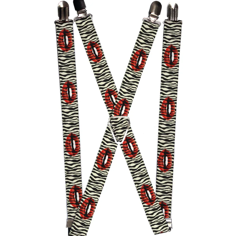 Suspenders - 1.0" - Mouth Zebra