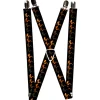 Suspenders - 1.0" - Mud Flap Girl Repeat Black/Orange Fade