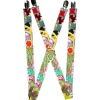 Suspenders - 1.0" - Music Skulls Multi Color