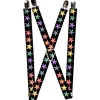Suspenders - 1.0" - Nautical Star Black/Multi Color