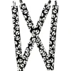 Suspenders - 1.5" - NBC Jack Expressions Scattered Black/White