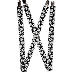 Suspenders - 1.0" - NBC Jack Expressions Scattered Black White
