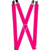 Suspenders - 1.0" - Neon Pink Print