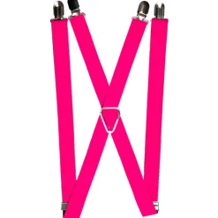 Suspenders - 1.0" - Neon Pink Print