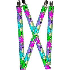 Suspenders - 1.0" - Octopus Cartoon