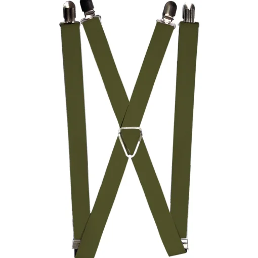 Suspenders - 1.0" - Olive Solid