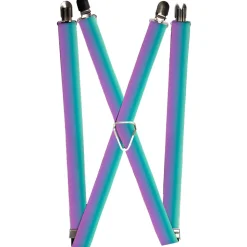 Suspenders - 1.0" - Ombre Blue-Green/Purple