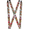 Suspenders - 1.0" - Only God Can Judge Me CLOSE-UP White