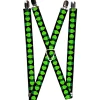 Suspenders - 1.0" - Owls Spin Black/Green