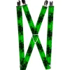 Suspenders - 1.0" - Palm Trees/Rings Greens/Blacks
