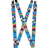 Suspenders - 1.0" - Pandas & Rainbows w/Stars