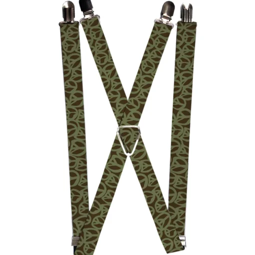 Suspenders - 1.0" - Peace Brown/Olive