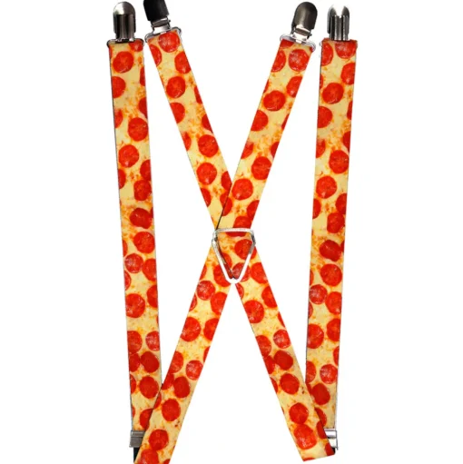 Suspenders - 1.0" - Pepperoni Pizza Vivid