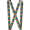 Suspenders - 1.0" - Piano Keys Rainbow