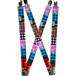 Suspenders - 1.0" - Plaid & Animal Skins