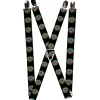 Suspenders - 1.0" - Poisoned Apple Black Green Red