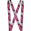 Suspenders - 1.0" - Punk Princess w/Piano Keys