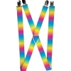Suspenders - 1.0" - Rainbow Ombre