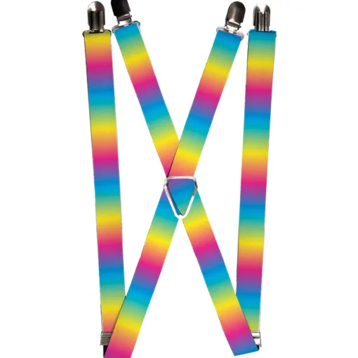 Suspenders - 1.0" - Rainbow Ombre