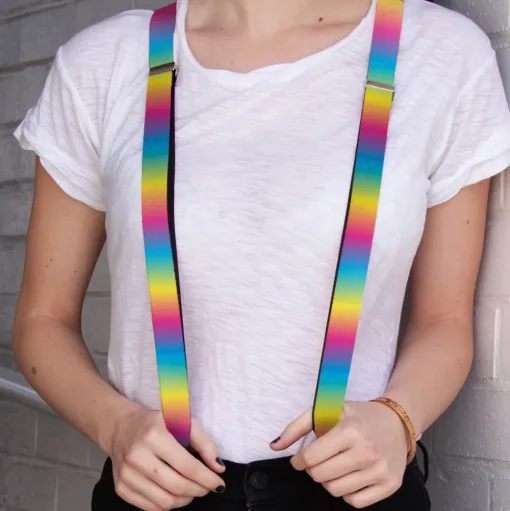 Suspenders - 1.0" - Rainbow Ombre