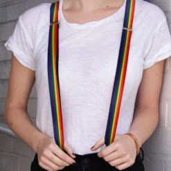 Suspenders - 1.0" - Rainbow
