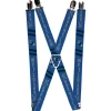 Suspenders - 1.0" - RAVENCLAW Badge 2-Stripe Blue Black Gray