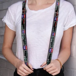 Suspenders - 1.0" - Route 66 Classics Gray