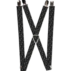 Suspenders - 1.0" - Skull Yard Black/Gray