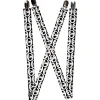 Suspenders - 1.0" - Smiling Panda Repeat Black/White