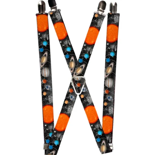 Suspenders - 1.0" - Solar System Sun/Planets/Stars