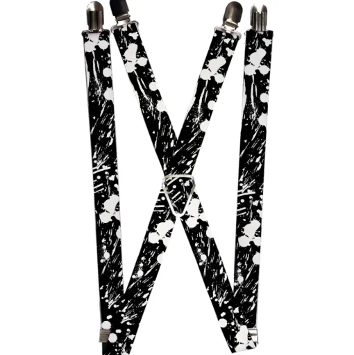 Suspenders - 1.0" - Splatter Black/White