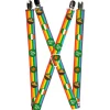 Suspenders - 1.25" - St. Pat's Rainbow/Coins