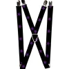 Suspenders - 1.0" - Star Black/Purple