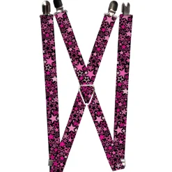 Suspenders - 1.0" - Stargazer Black/Pink