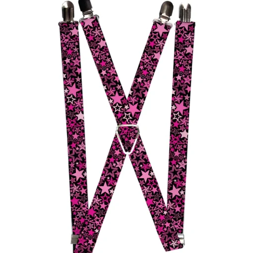 Suspenders - 1.0" - Stargazer Black/Pink