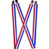 Suspenders - 1.0" - Stripes Blue/White/Red